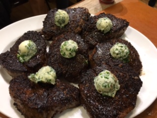 Porcini-Crusted Filet Mignon with Herb Butter