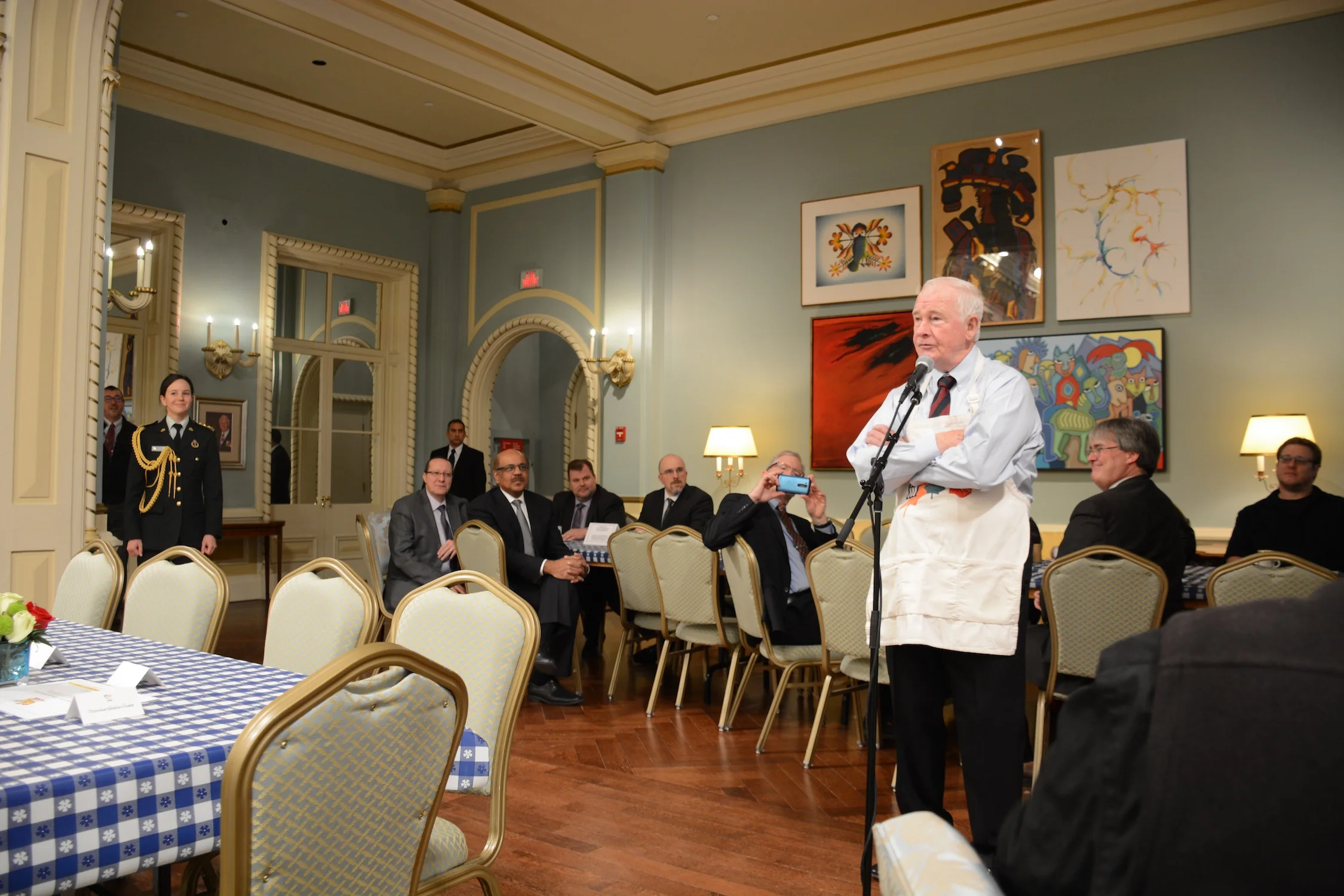 His Excellency David Johnston thanked the crowd for attending