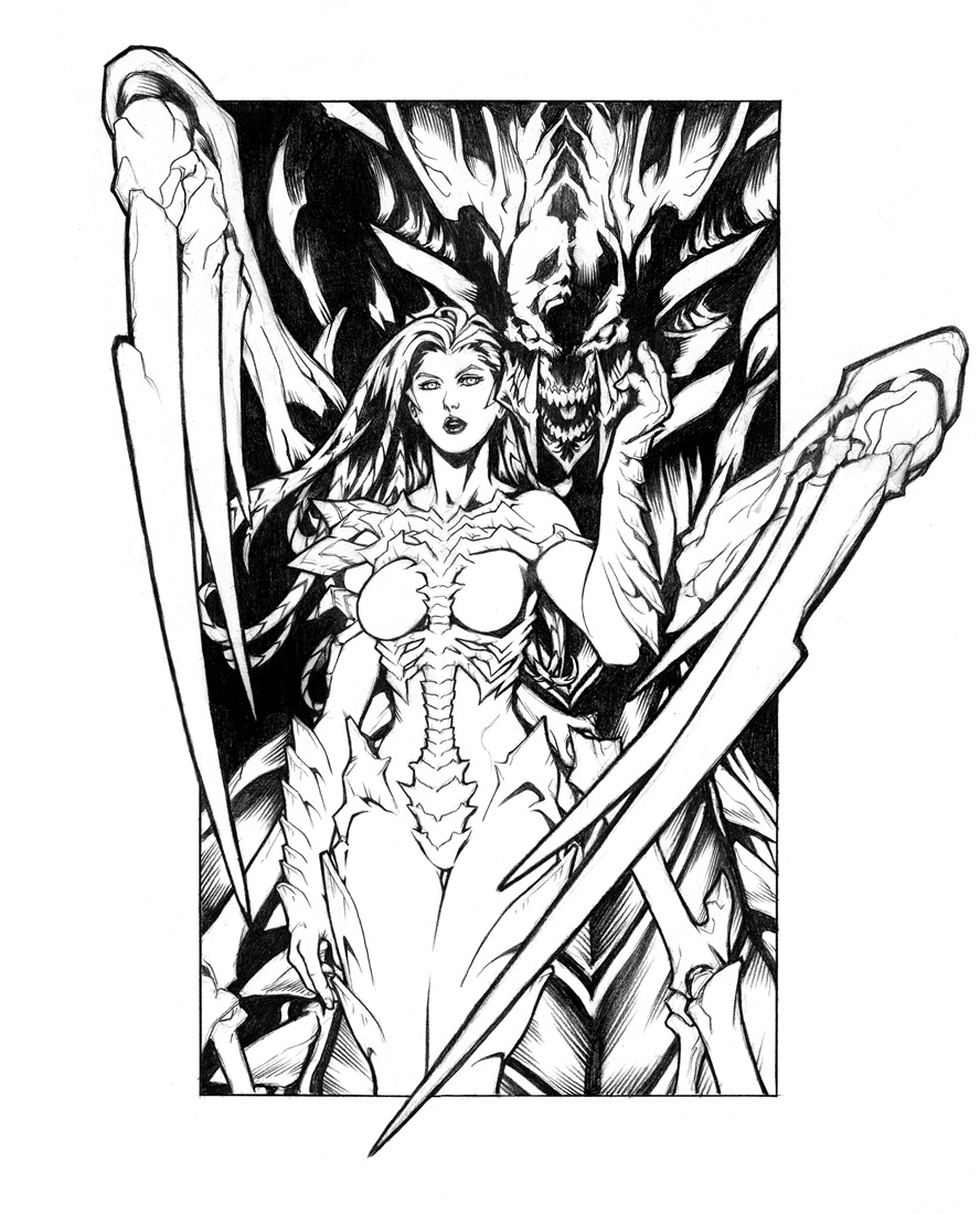 StarCraft: Kerrigan and Hydralisk