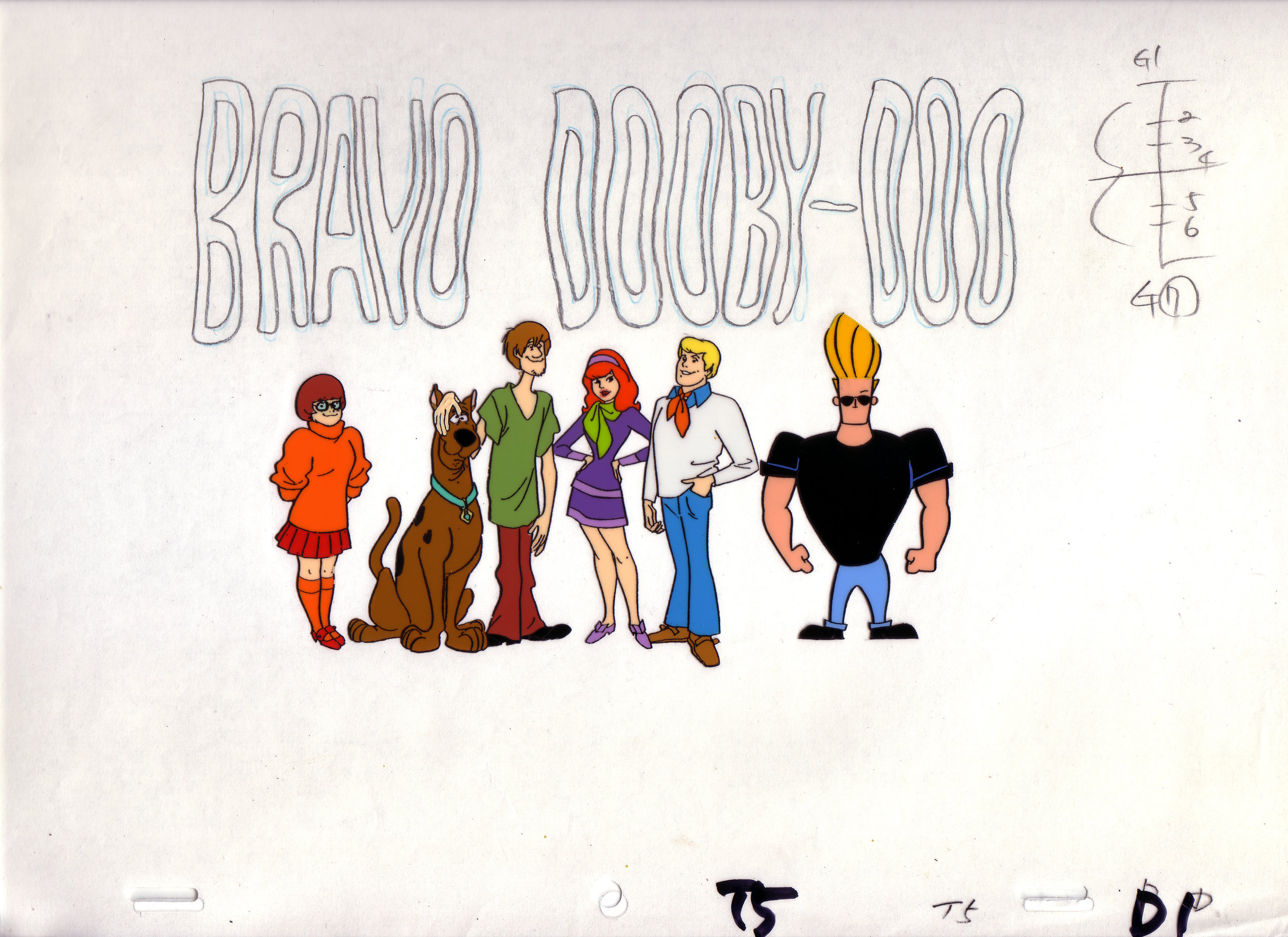 Johnny Bravo Original Production Cel signed by Bob Singer: Johnny Bravo