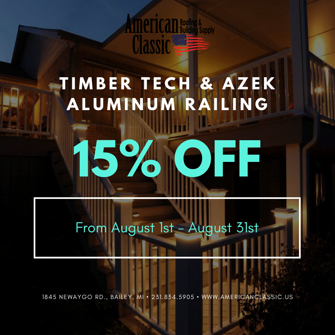 Timber Tech &amp; Azek Aluminum Railing Sale!