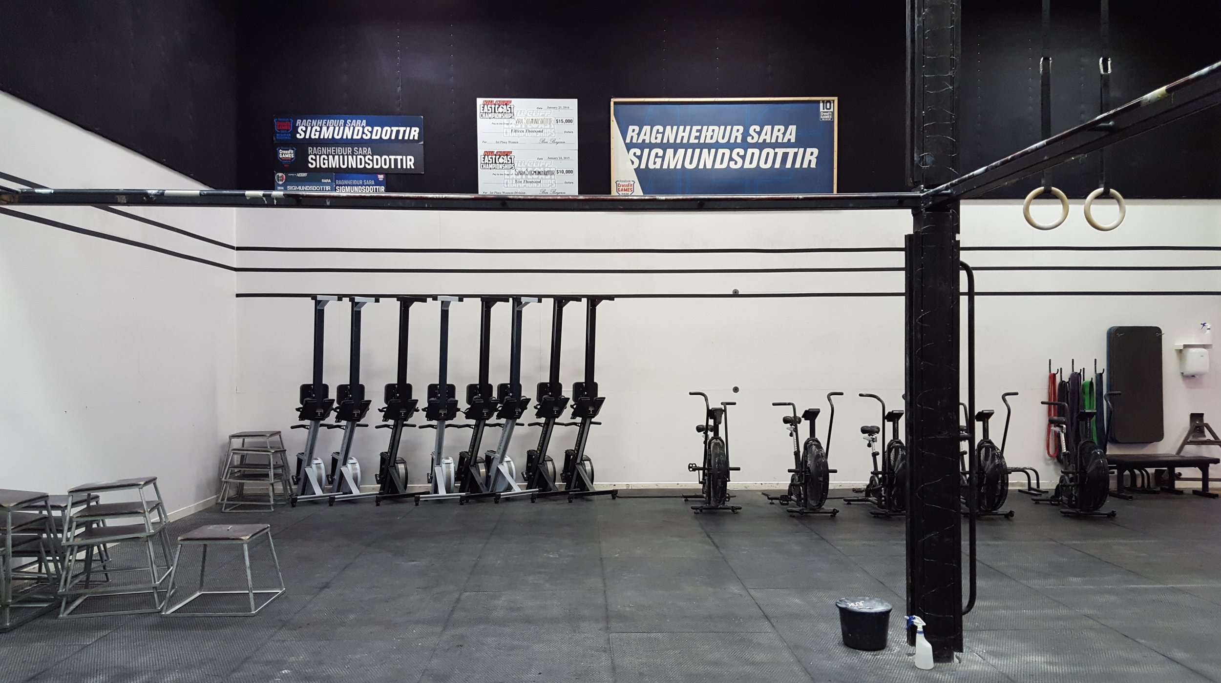Picture 1: On the stools on the left no lions are tamed, they are intended for box jumps.