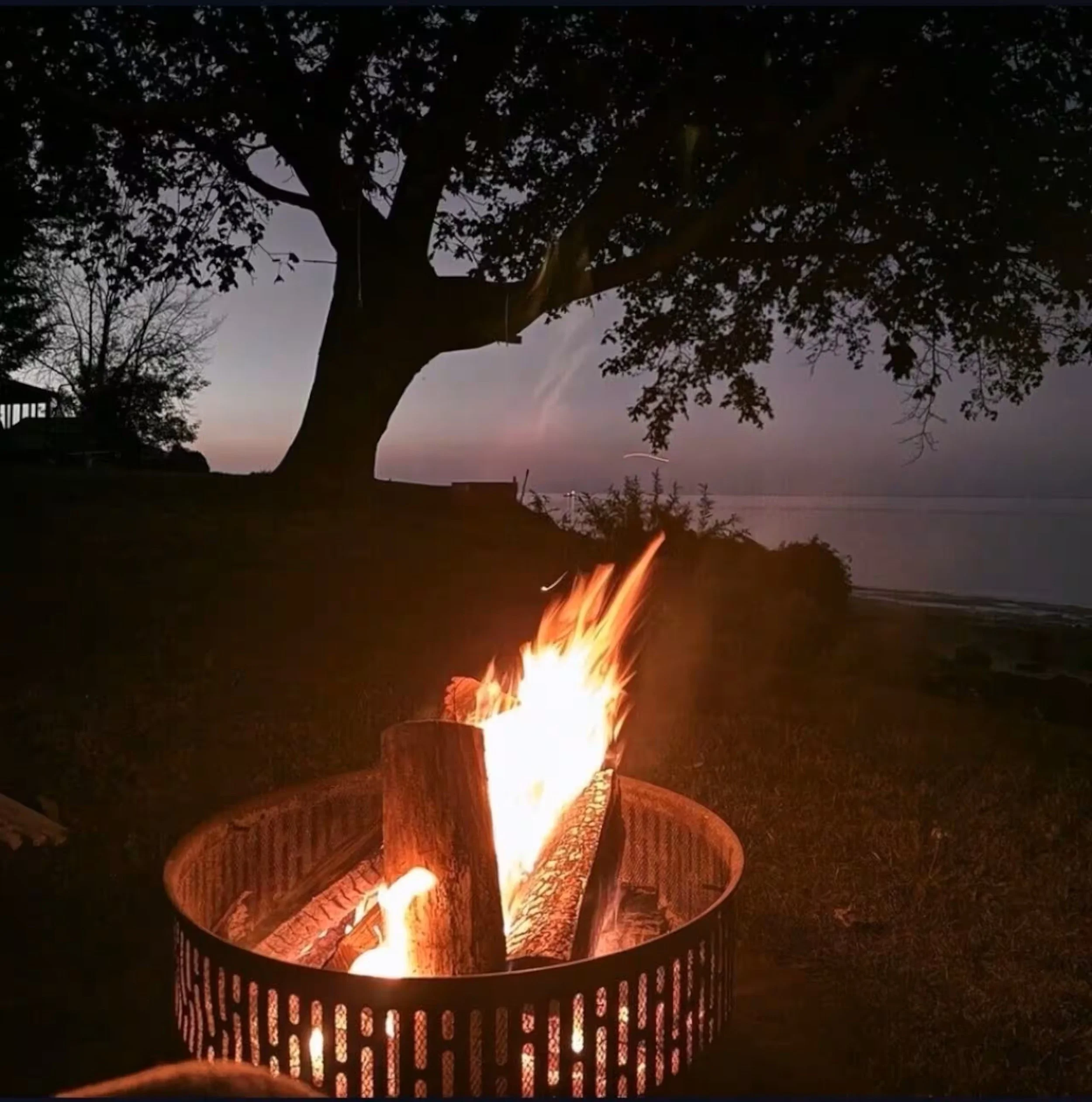 Evening campfire