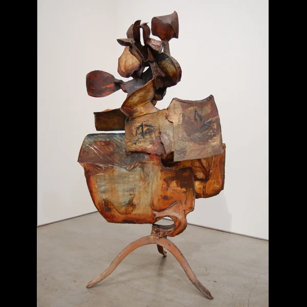 Untitled (yellow) Painted reclaimed steel, 1963, 75" x 42" x 27"