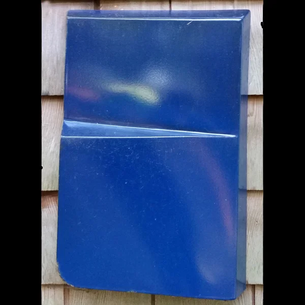 Georgetown wall panel Porcelain enamel on steel, 1976. 29" x 13.75" x 3.5"