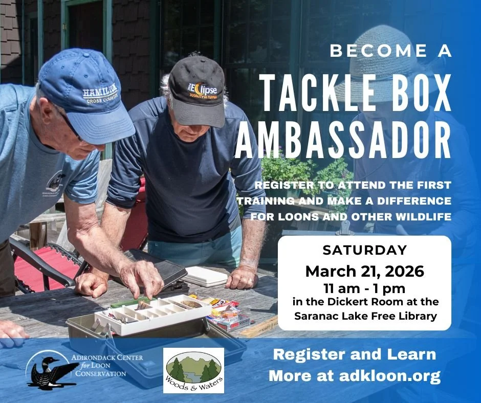 Become a Tackle Box Ambassador:                                                             First Training to be Held March 21st in Saranac Lake