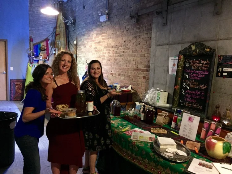CHRISTY, ANGELA AND ME AT TRIBAL STOMP CHICAGO SHOWING OFF HER SEXY FOOD!