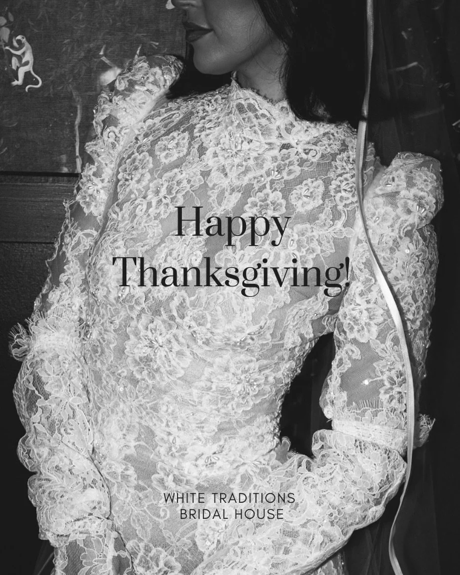 Happy Thanksgiving from White Traditions Bridal House! 🦃🤎🍁
Today and every day, we&rsquo;re incredibly thankful for our beautiful brides, supportive families, and this amazing community. Thank you for letting us be a small part of your love storie