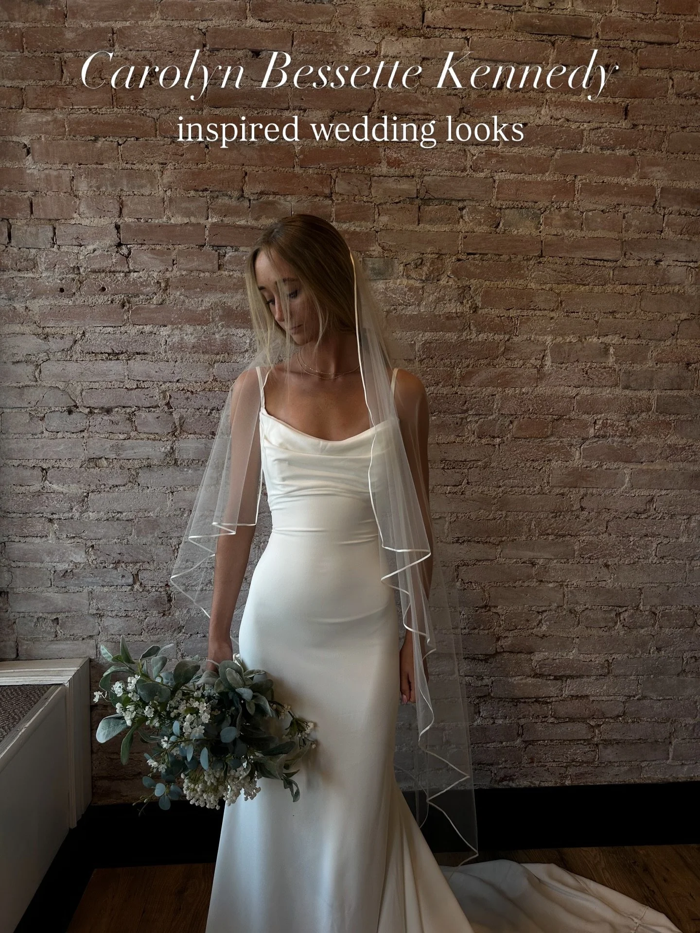 Our take on CBK&rsquo;s iconic wedding look all with @bylillianwest gowns🕊️

#beststlouisbridalshop #lovestory #cbkwedding #jfkjr #weddingdress