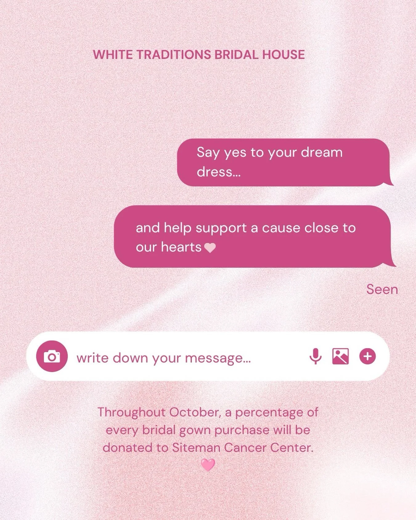 Book your appointment today and help us fight💕