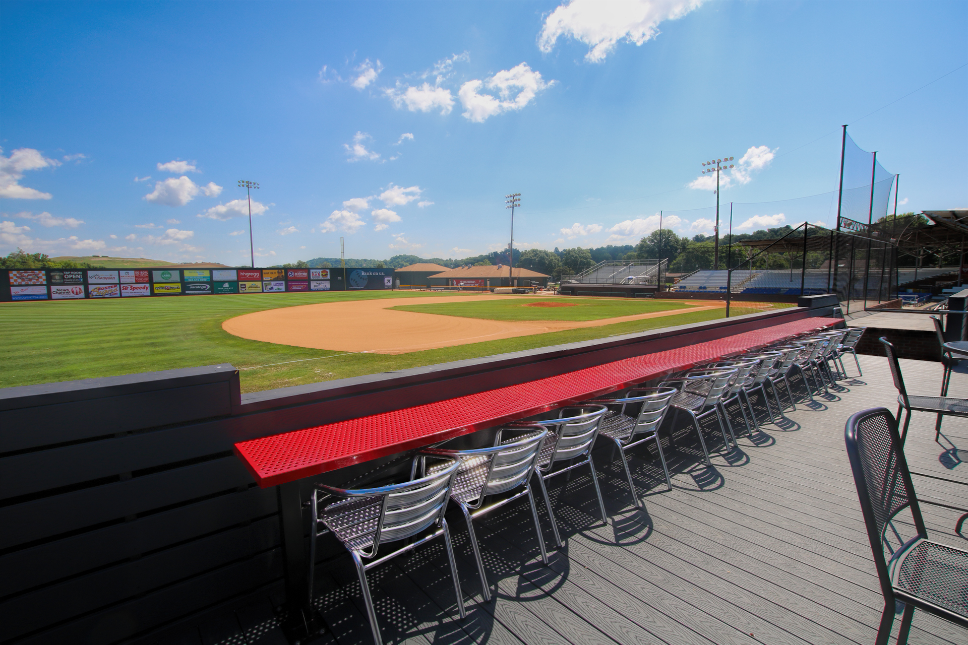 Drink Rail on Third Base Line