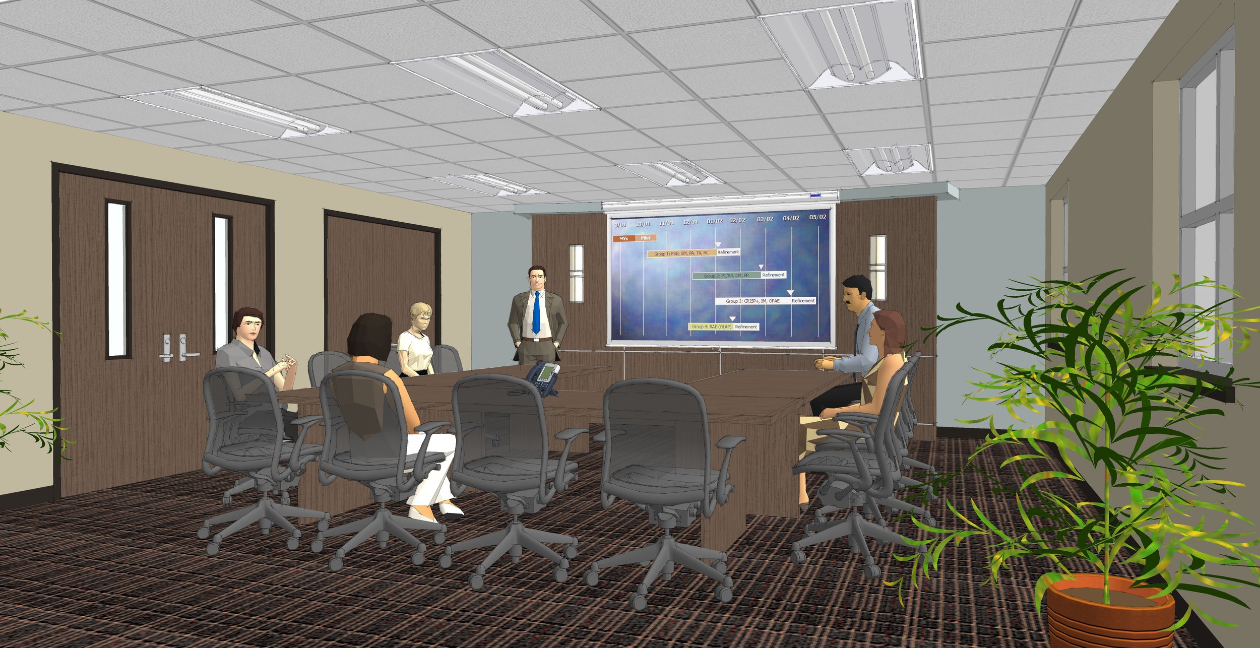 Conference Room Rendering