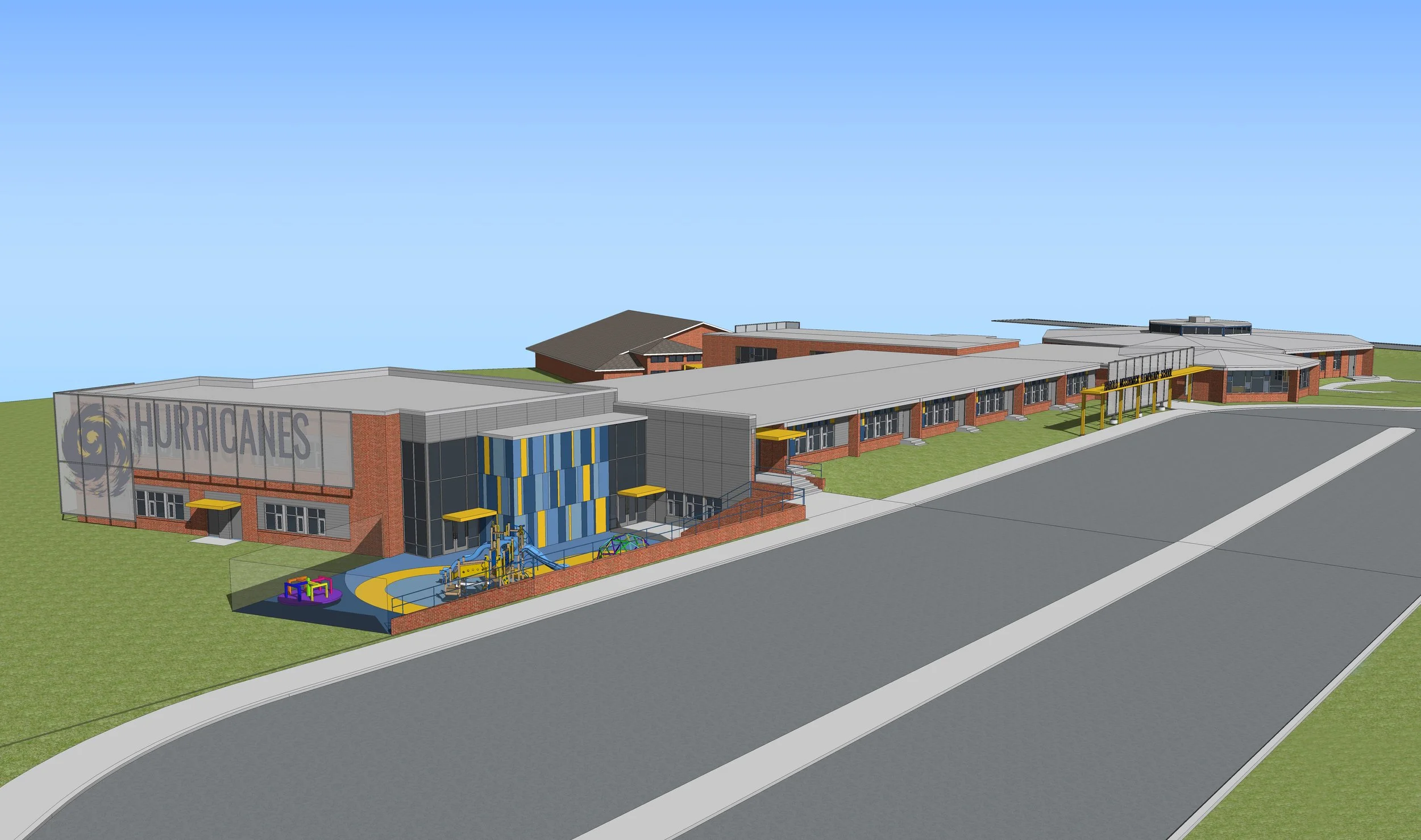 HMES_Exterior_Addition - Aerial_red.jpg