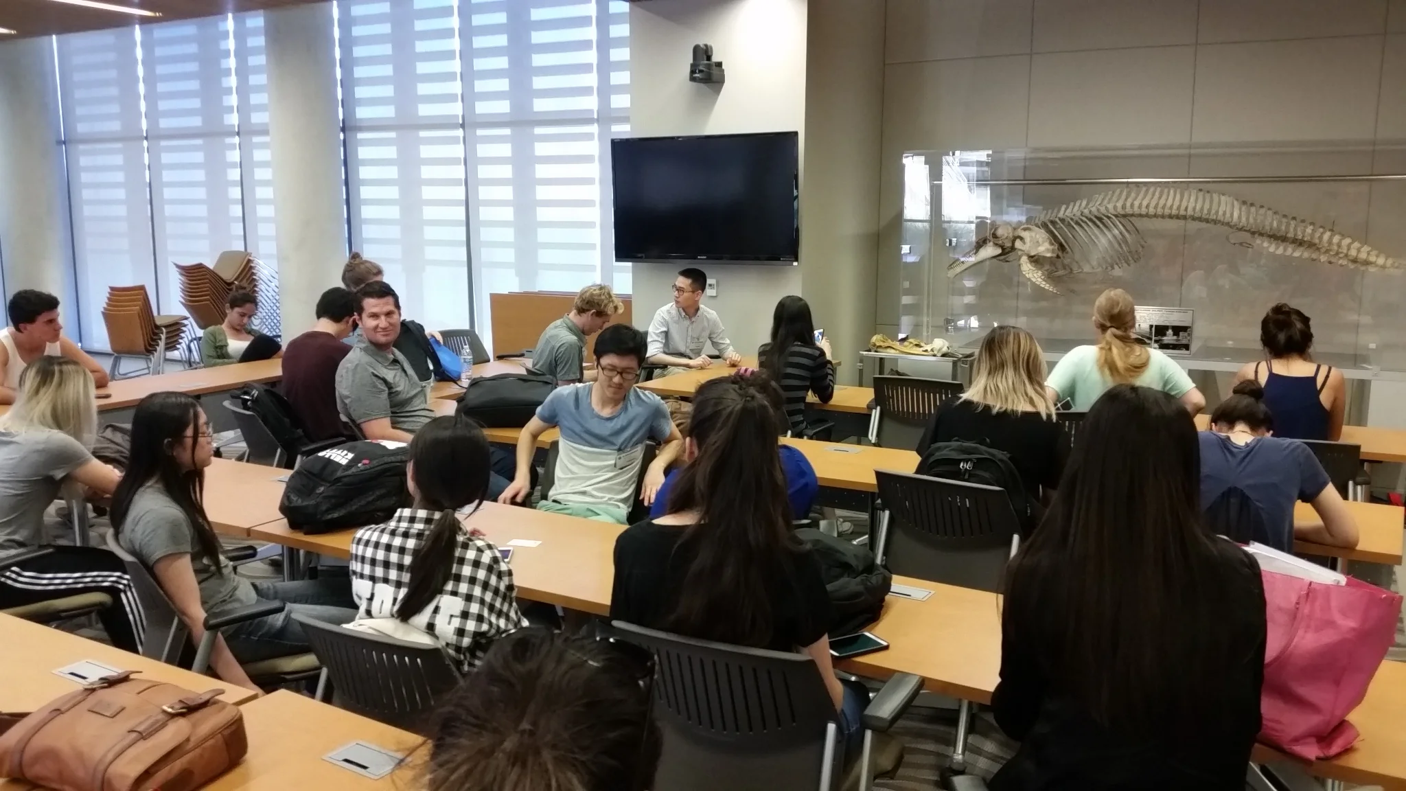 UC-San Diego Students visiting the Southwest Fisheries Science Center - a premier US federal Facility for research and protection of marine wildlife, including cetaceans, sea turtles, pinnipeds and commercial fish stocks.