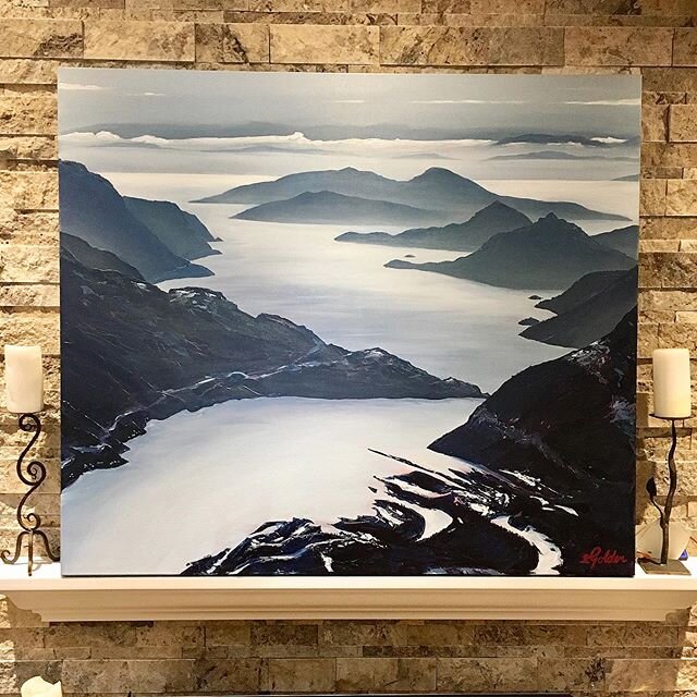 Farewell blue beauty... May your new home bring you love and tremendous admiration 🤗
&bull;
&bull;
&bull;
&bull;
#squamish #artistsoninstagram 
#bcartist #bccoast #yvrart #yvrarts #canadianartist #canadianart #howesound #oceanplastic #plasticfreeoce