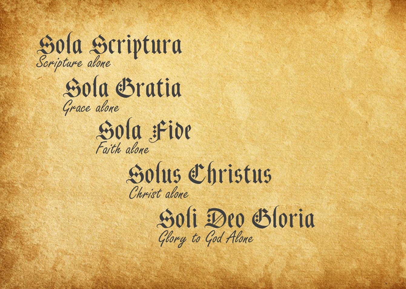 The Five Solas