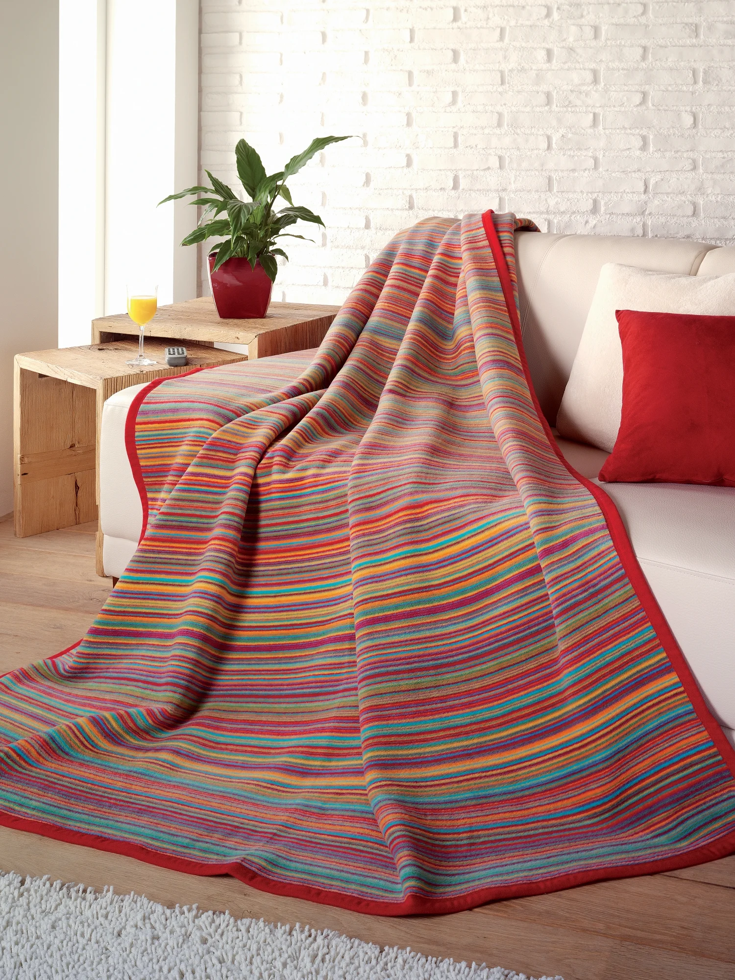 colorful cotton blankets