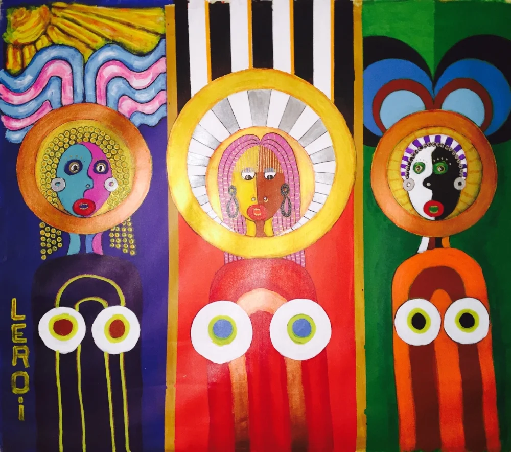  Colored People&nbsp;  46" x 52" Oil and Acrylic on Canvas  2016 
