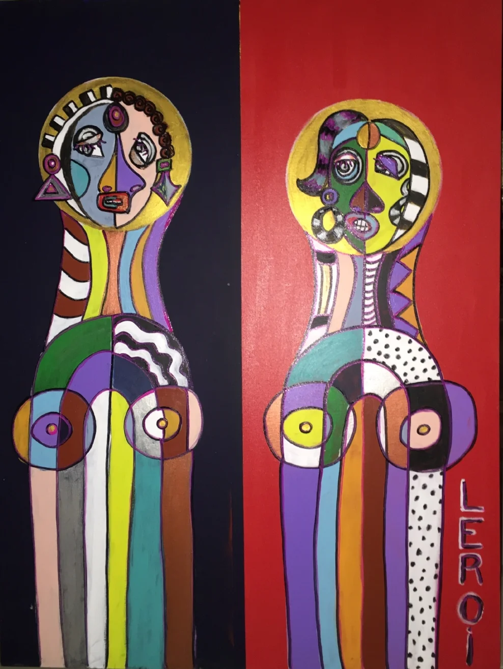  Untitled&nbsp;  40" X 30" &nbsp;Acrylic on Canvas   2005 