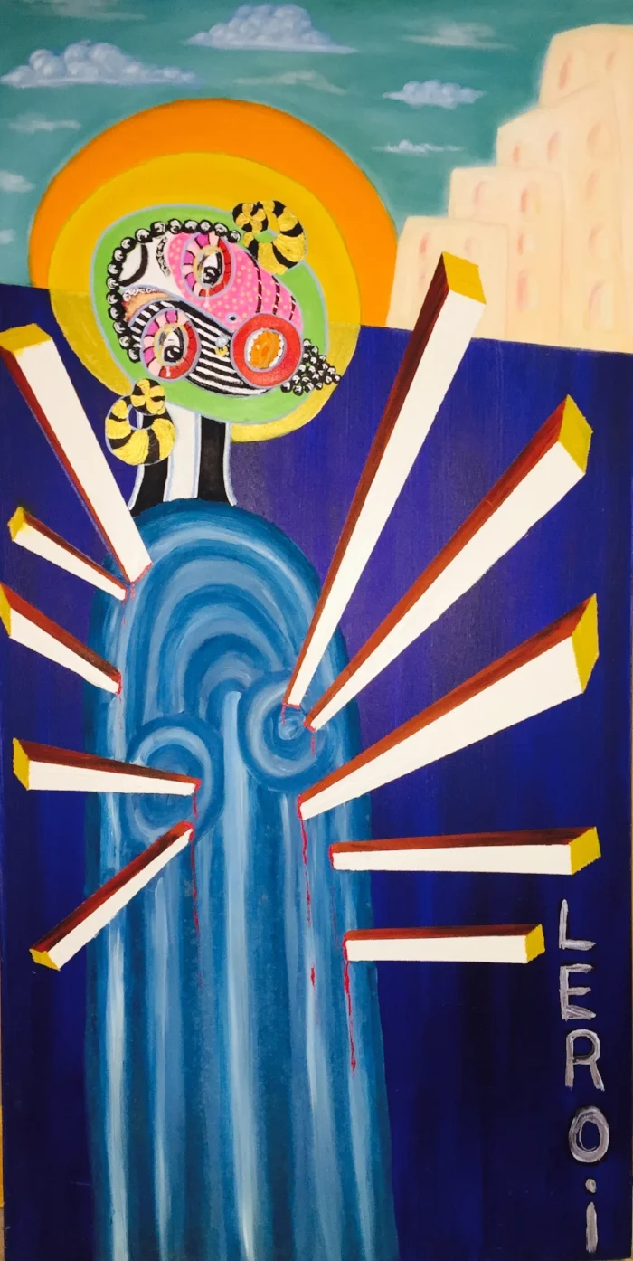  The Savior I  48" X 24" &nbsp;Oil on Canvas  2005 