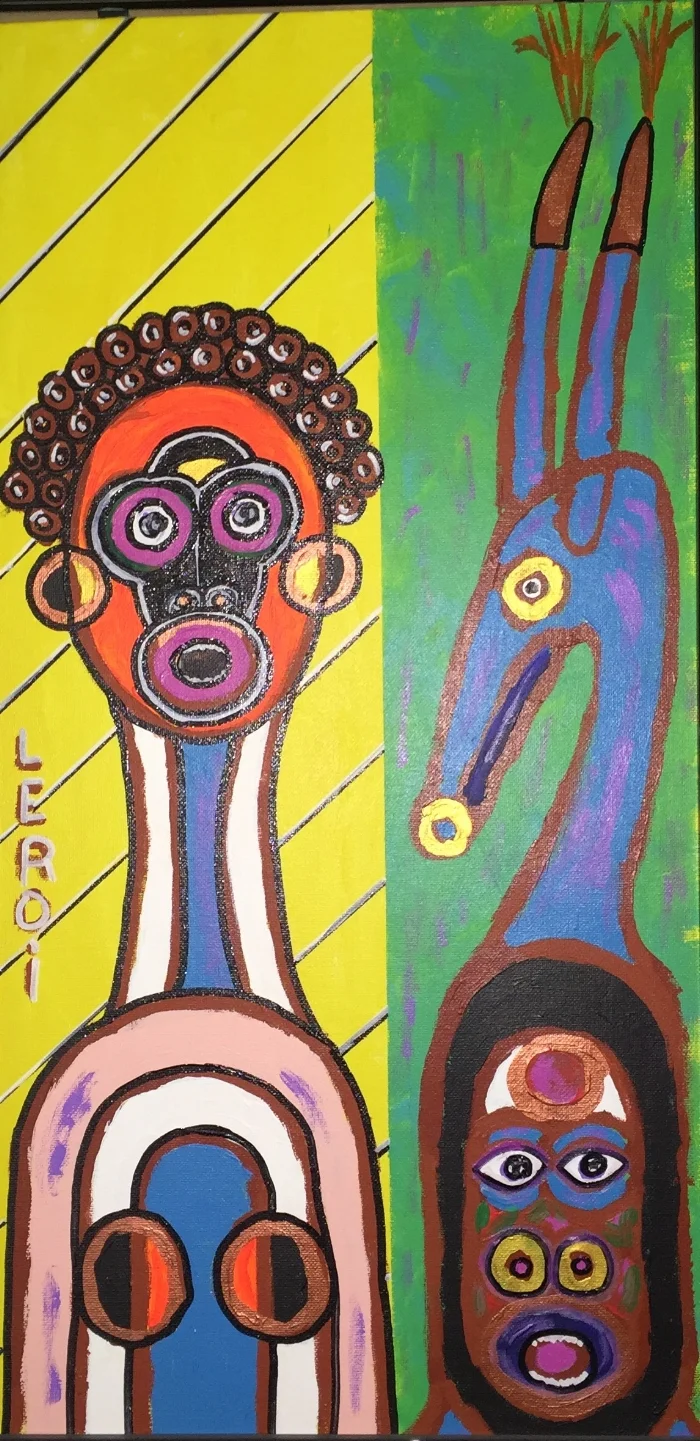  Colored People Series II  24" X 12" Acrylic on Canvas&nbsp;  2005 