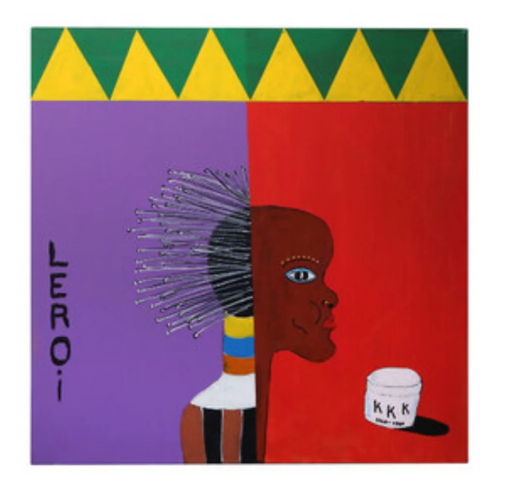 Straight Hair  30" x 30" Acrylic on Canvas  2013 