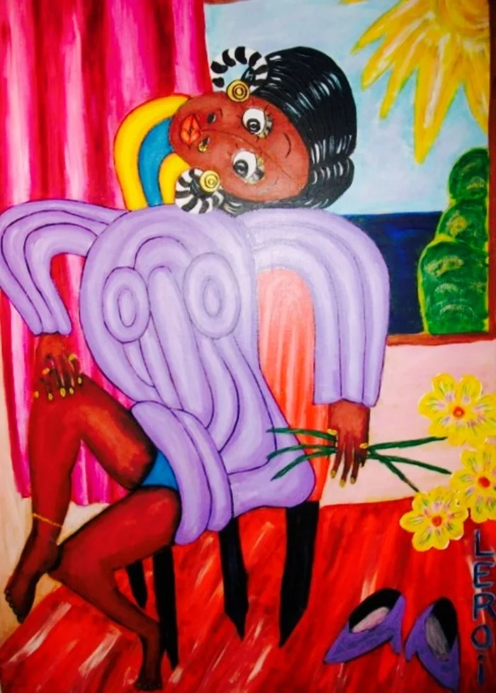  All Dressed Up With Nowhere To Go  40" X 30" Acrylic on Canvas  2007 