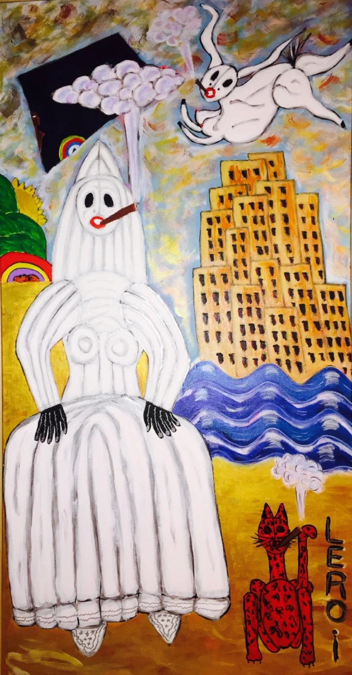  Voo-Doo Woman  65" X 32" Acrylic on Canvas  2012 