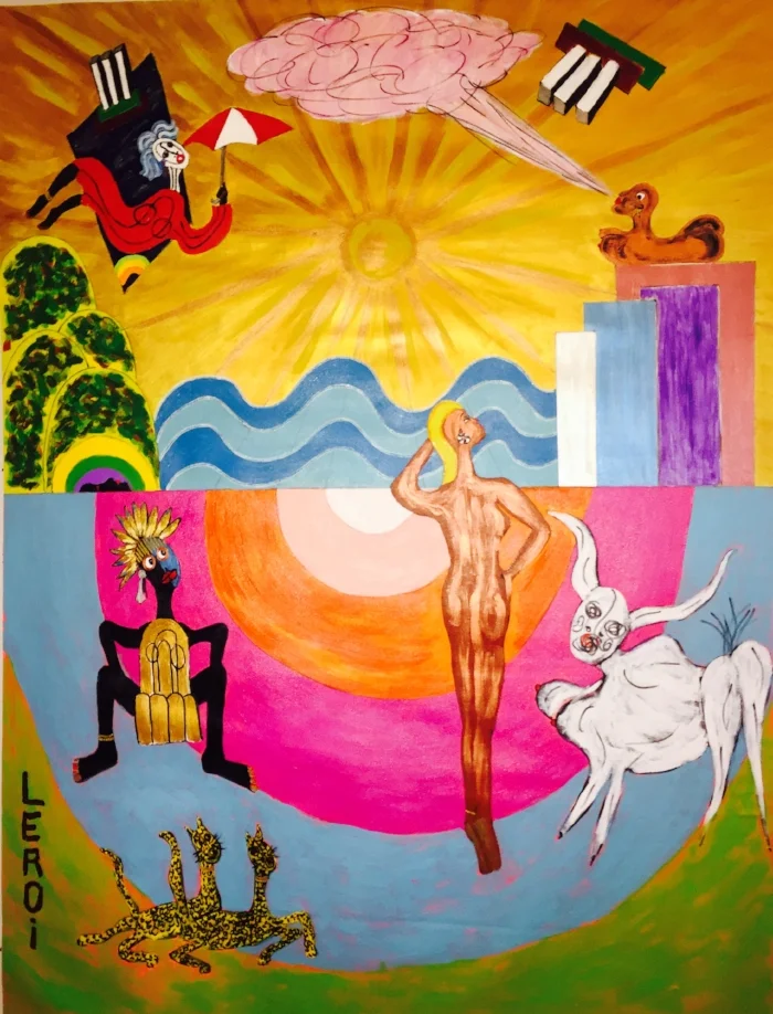  Myth of Golden Hair  40" X 52" Oil and Acrylic on Canvas  2005 