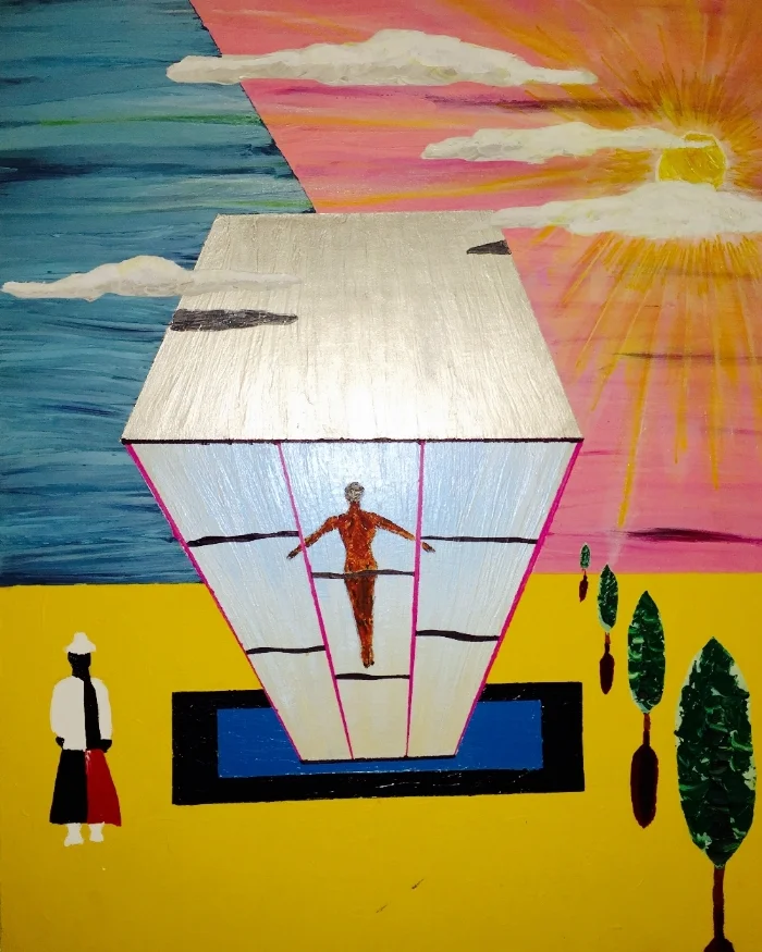  Diamonte  30" x 24" Acrylic on Canvas  1997 