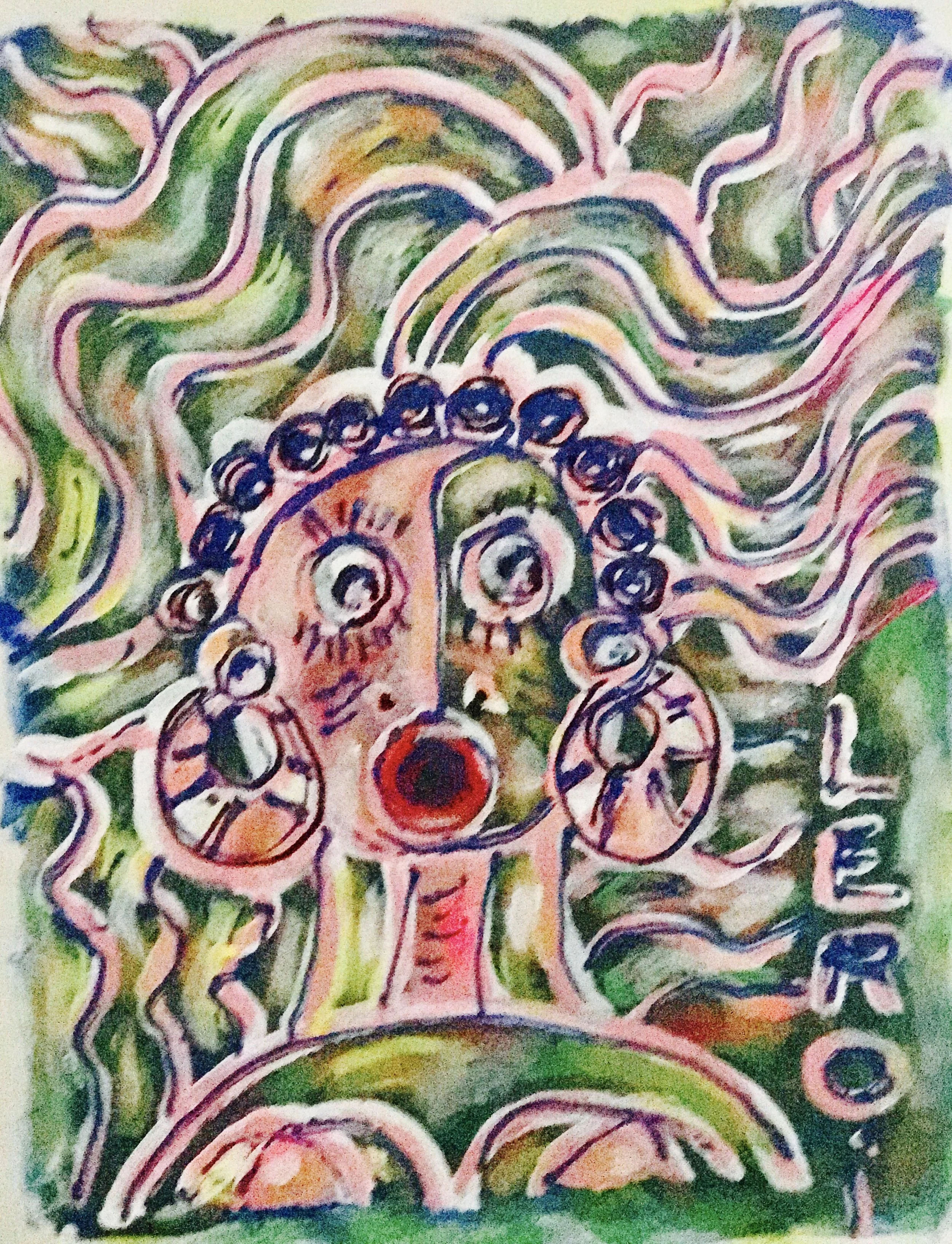  Colored People #2 20 x 20 Acrylic on Canvas Paper 