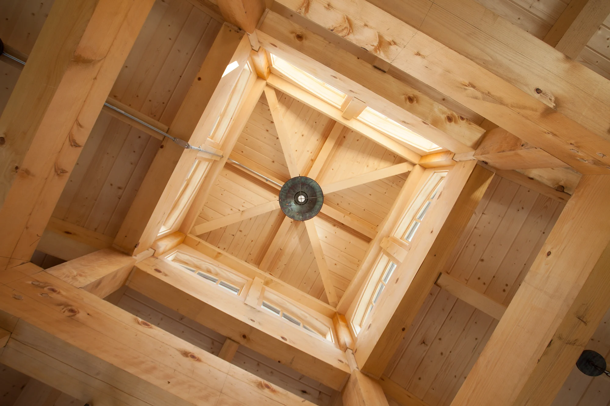 Cedar Timber Frame with Hemlock T&amp;G