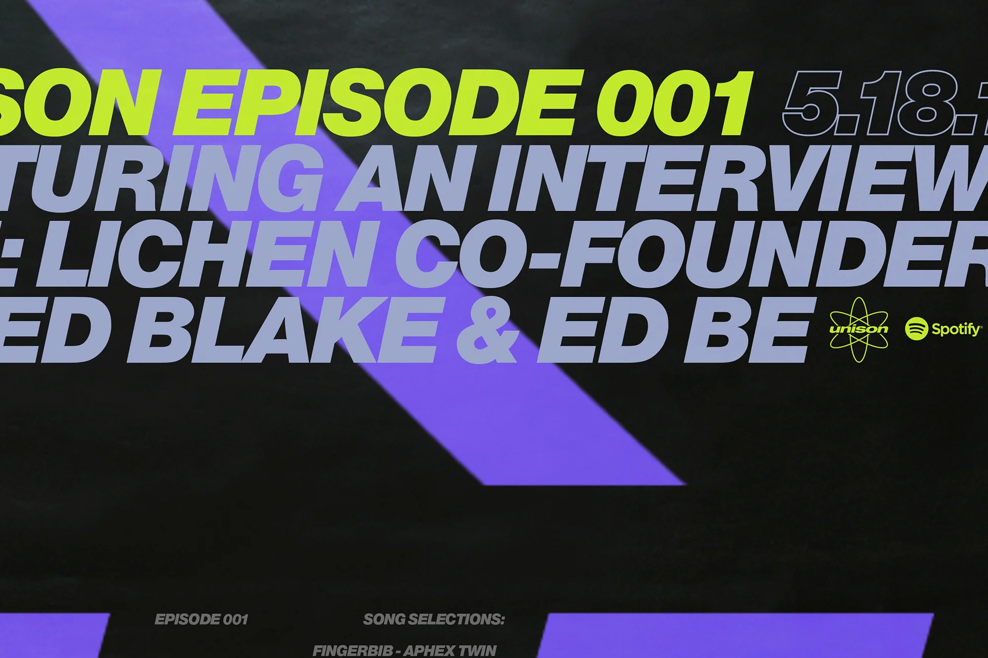 Promotional Poster for Unison Episode 001 (Close-Up), 2019