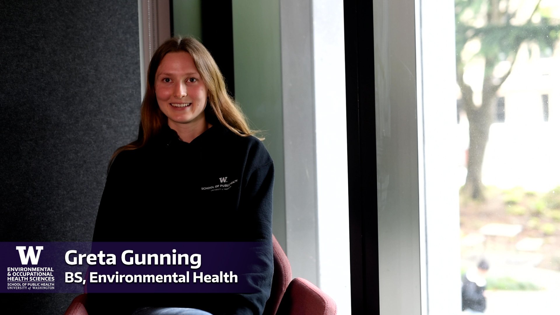 Student recruitment video for UW DEOHS (editor only) - Greta Gunning