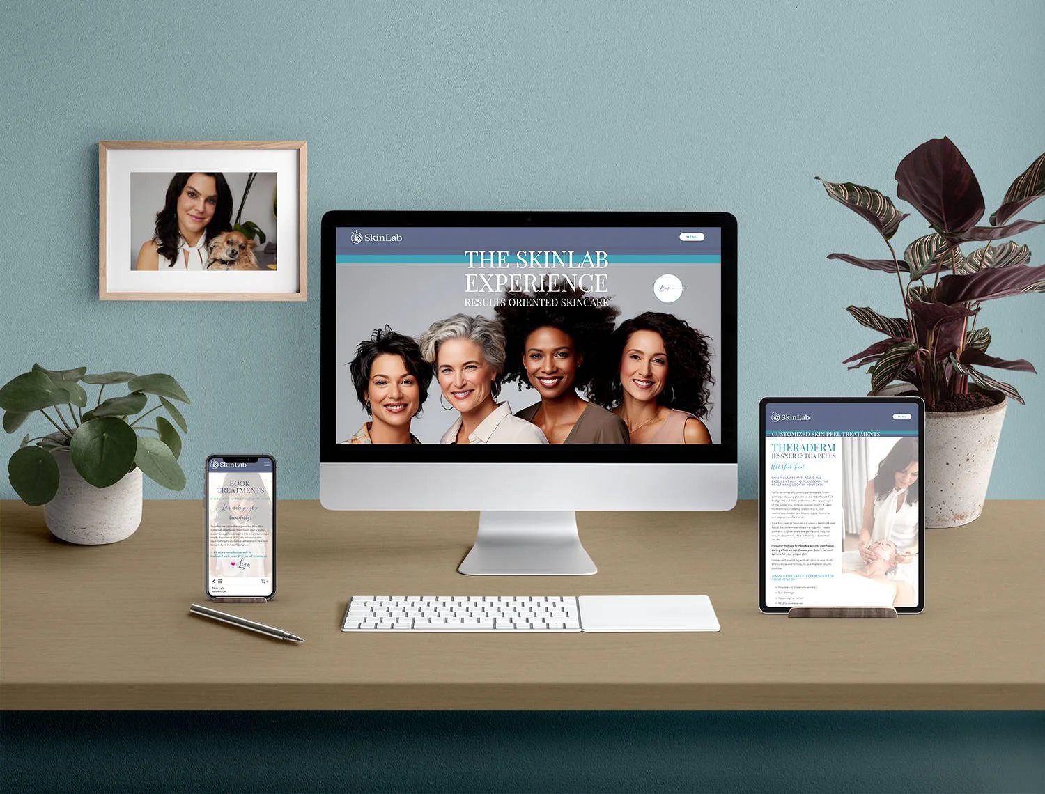 SkinLab Website, Branding, SEO Project By Lotus Live Design Creative Agency Marin, San Francisco Bay Area