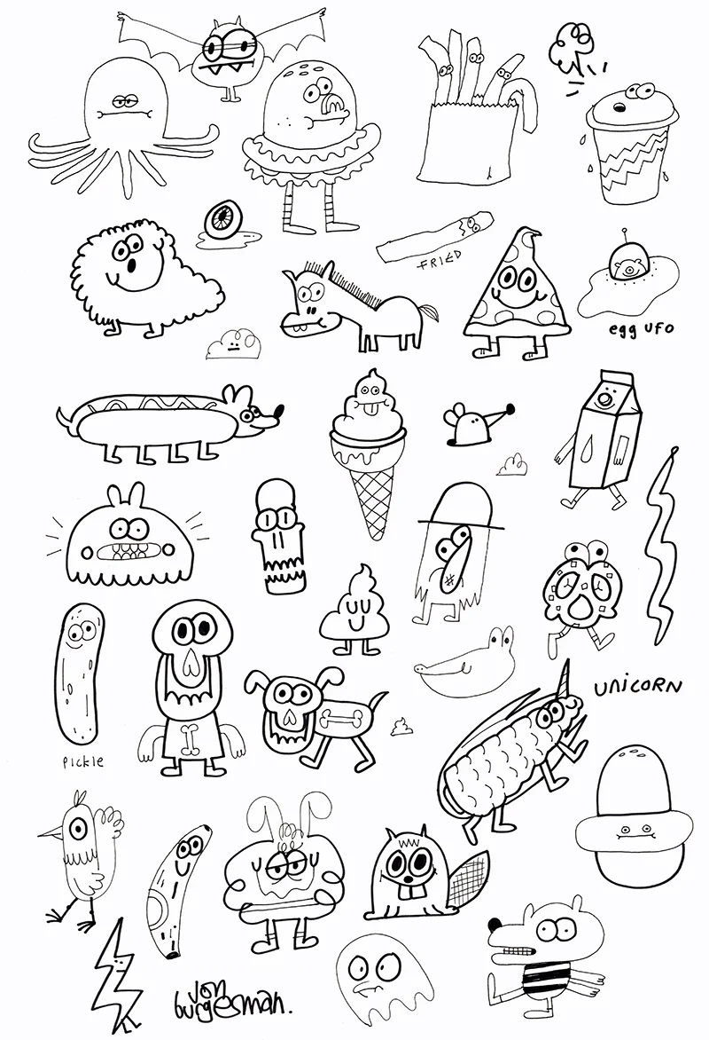 Jon Burgerman | Original Flash — Cooler Gallery