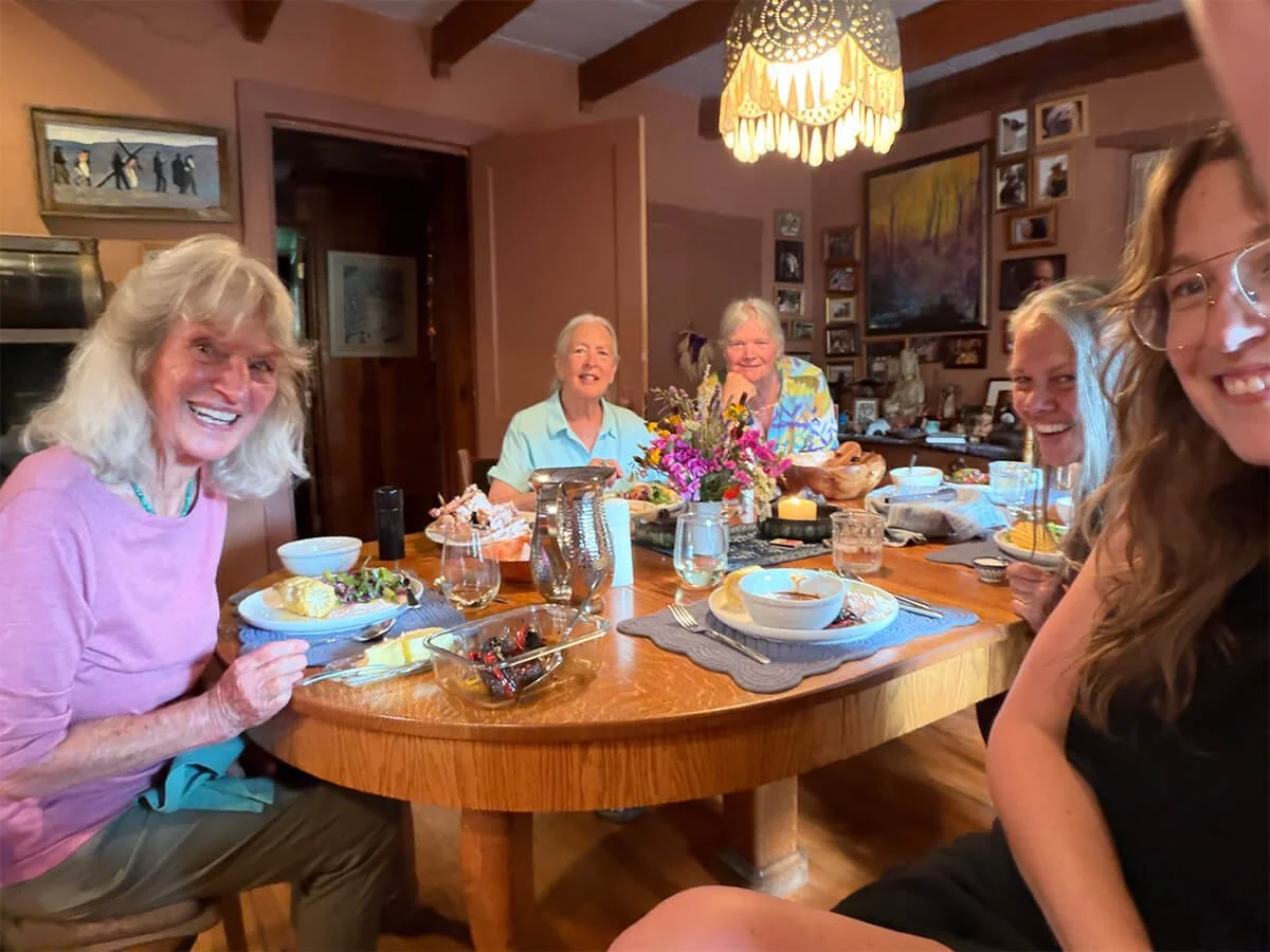 friends having dinner