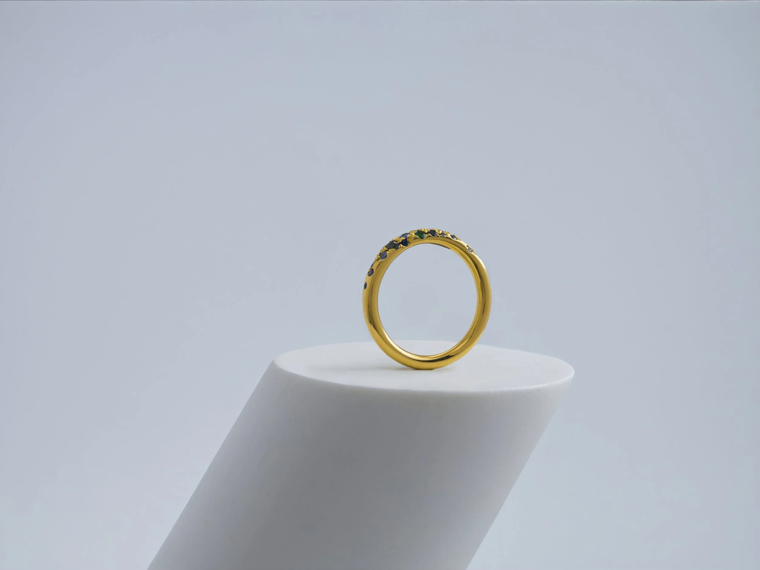 Fredag Ring Mini - Blue and Green