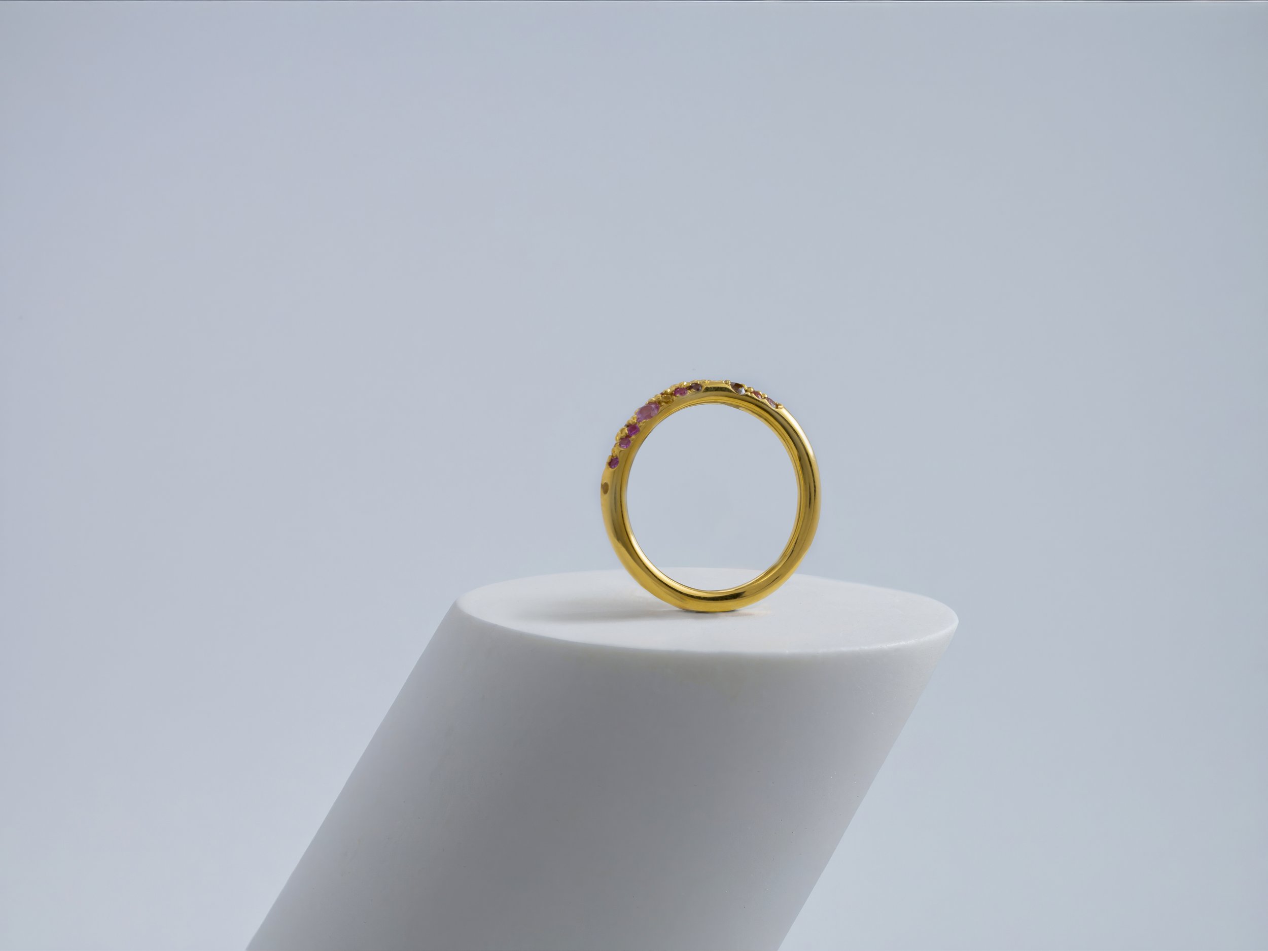 Fredag Ring Mini - Pink and Orange