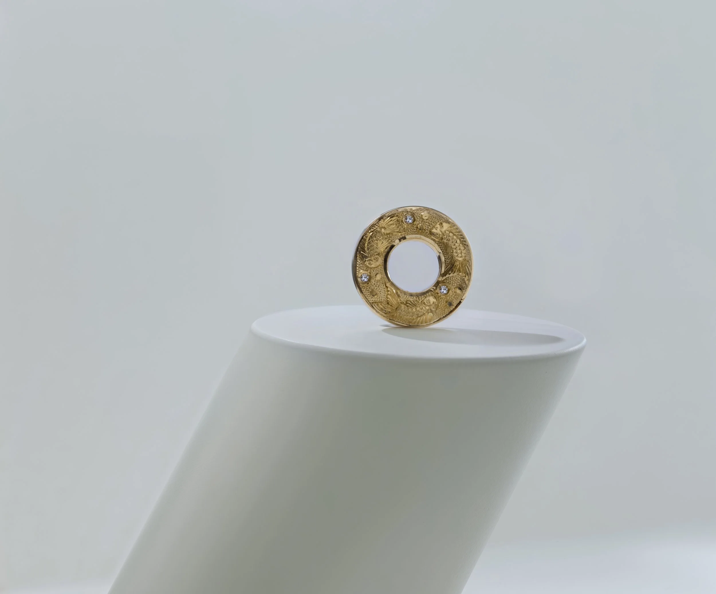 Hag Stone Pendant Plump Mini Stones