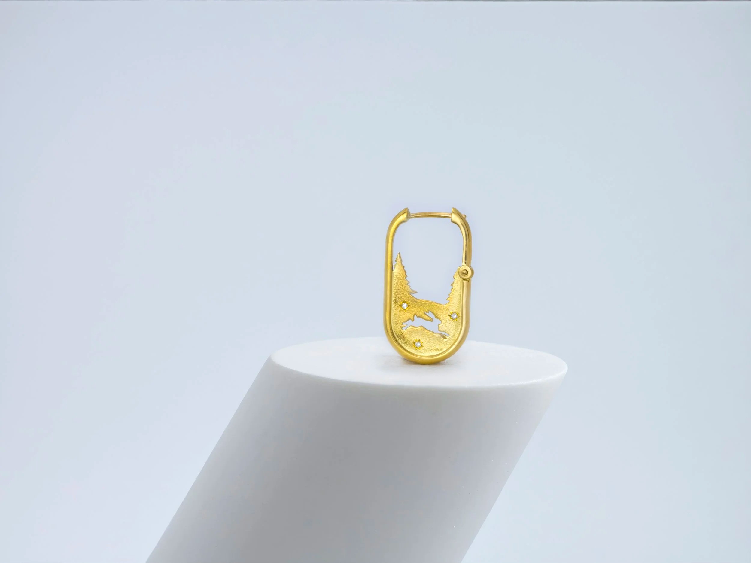 Nomad Earring - Running Hare