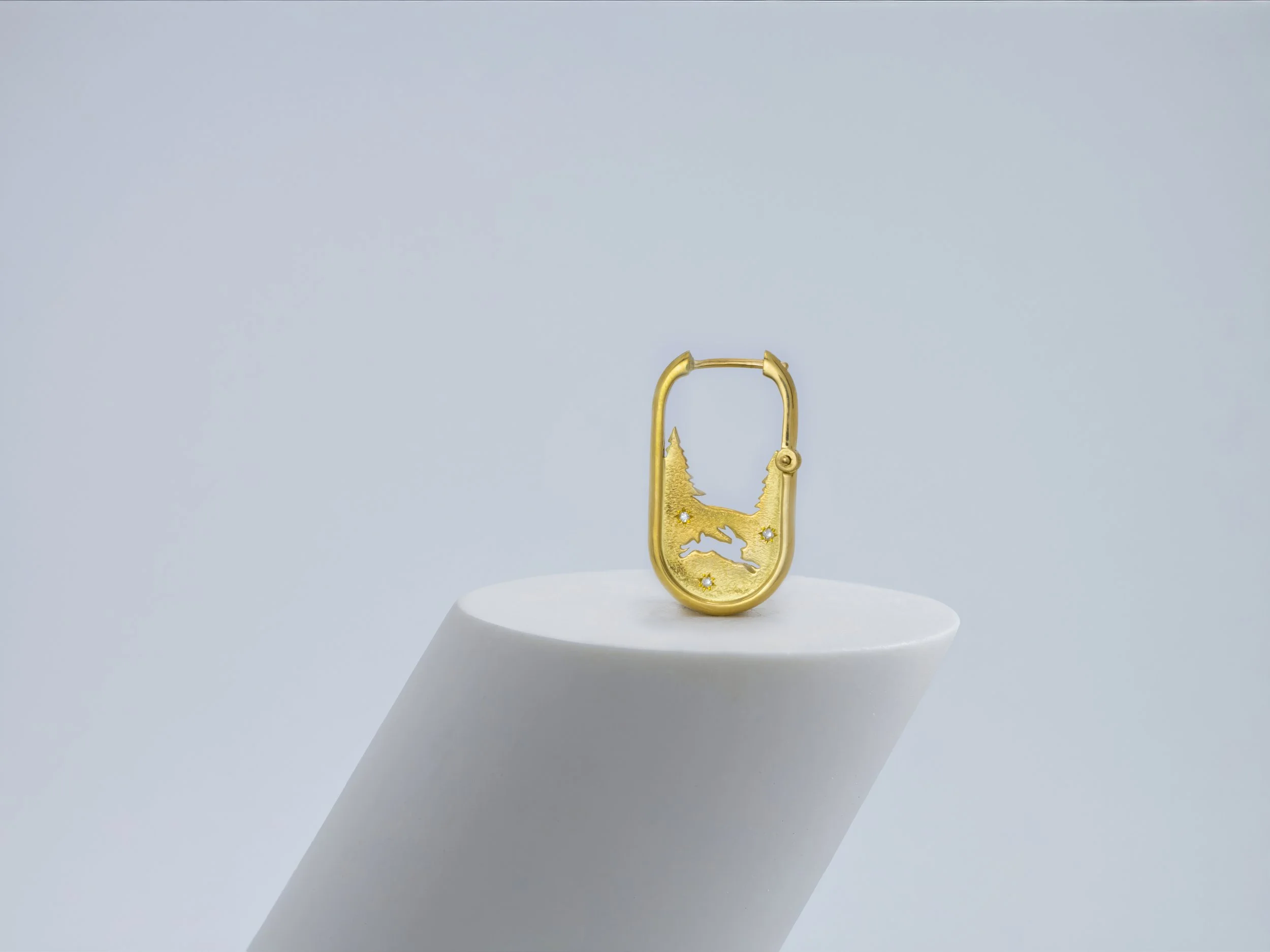 Nomad Earring - Running Hare