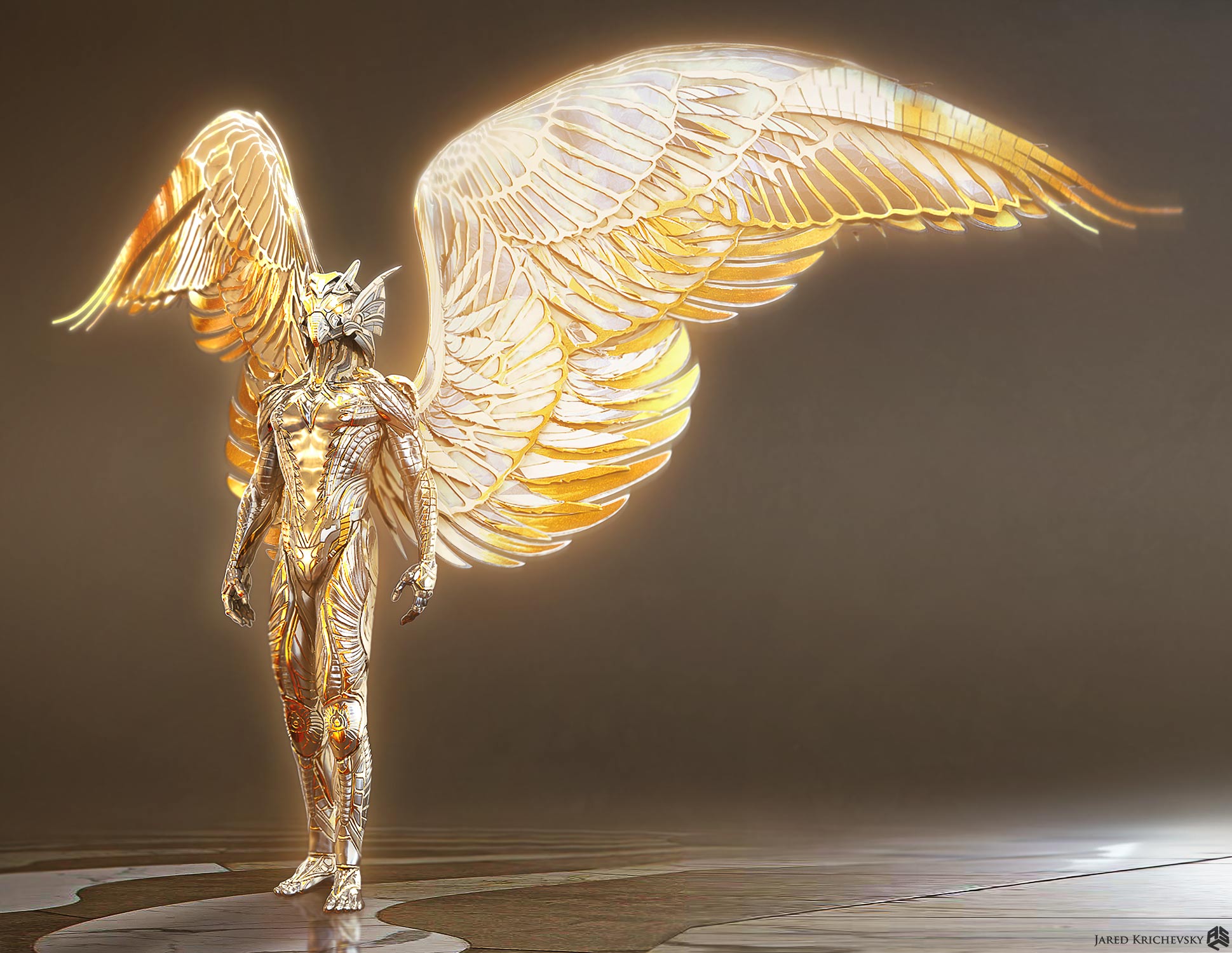 Крылатый ангел. Боги Египта Horus.