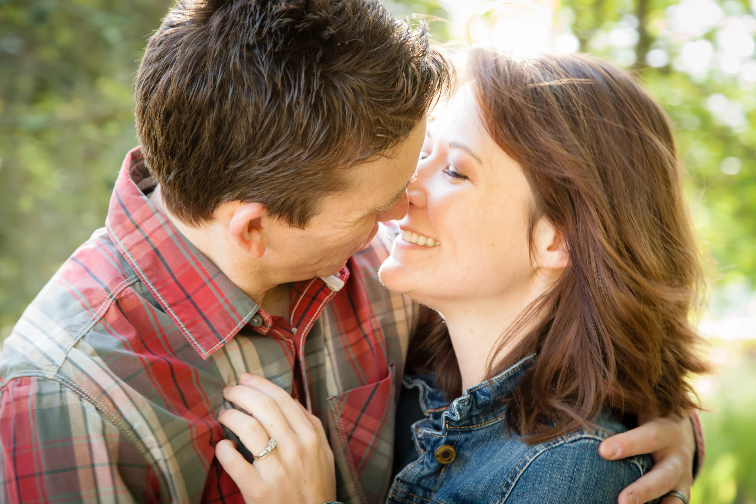 My favorite couple moment is always right before a kiss. I sort of botched this one (too low of a shutter speed) but I still love this photo! So much love! 