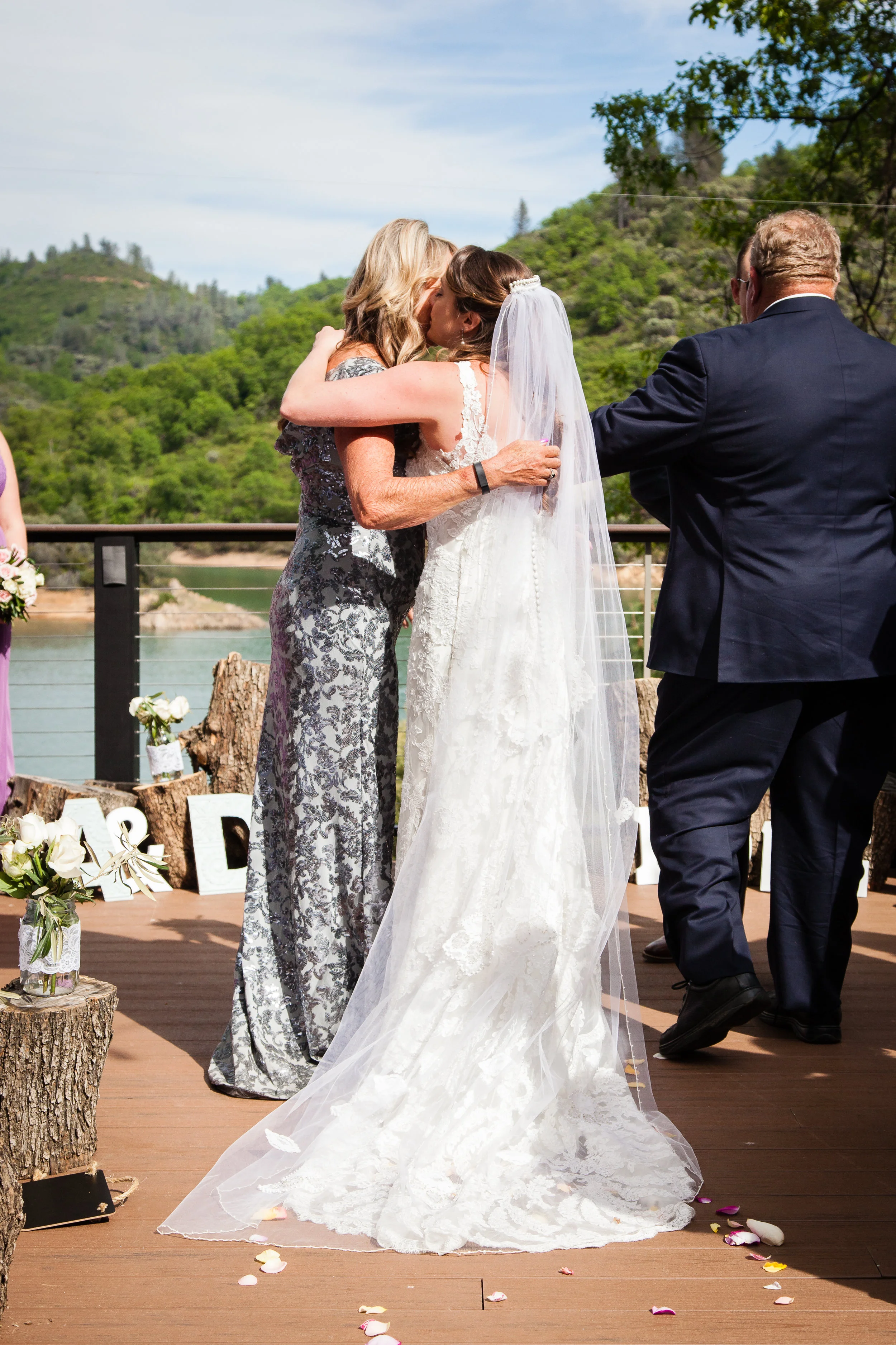 Kisses for Mom. 