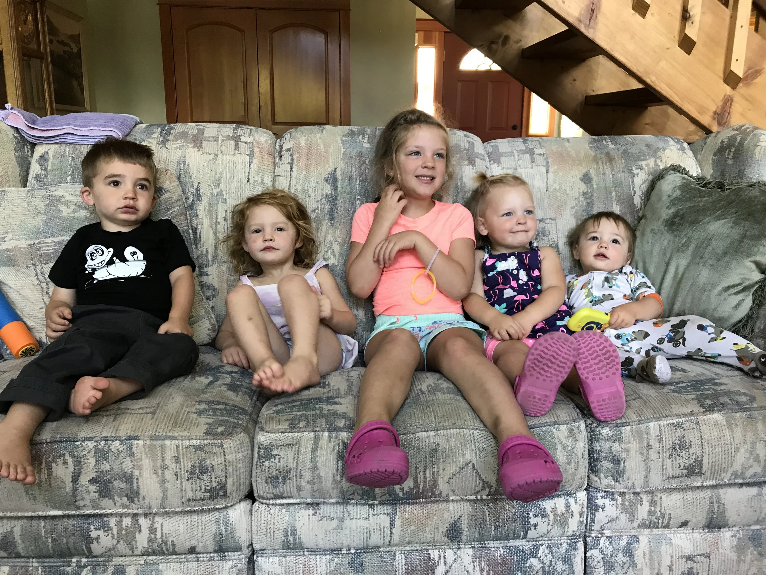 Our trip overlapped with my cousin Shane and his family. Here's Lee with his cousins Logan and Parker and his second cousins Emmie and Molly! iPhone photo