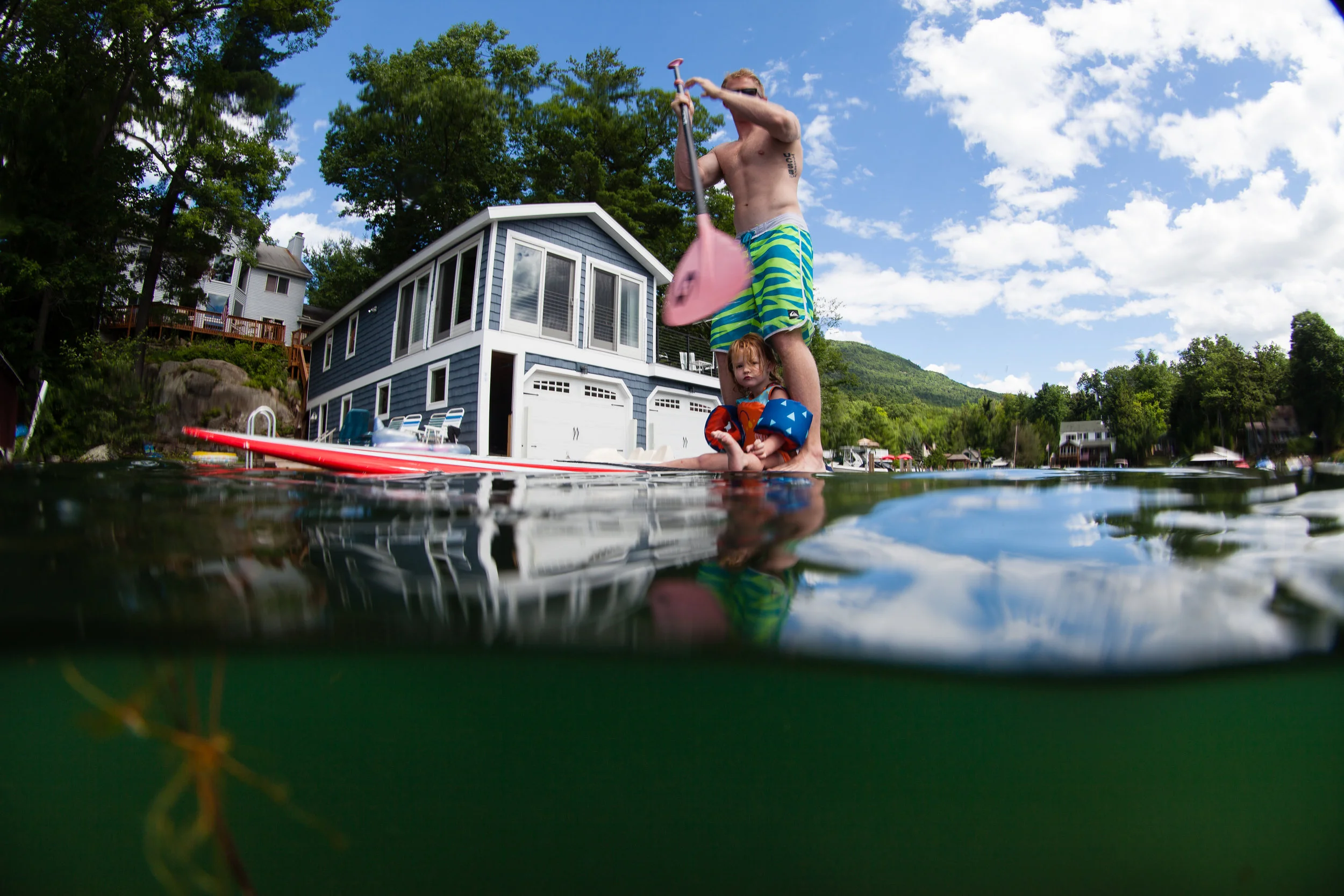 Paddle boarding