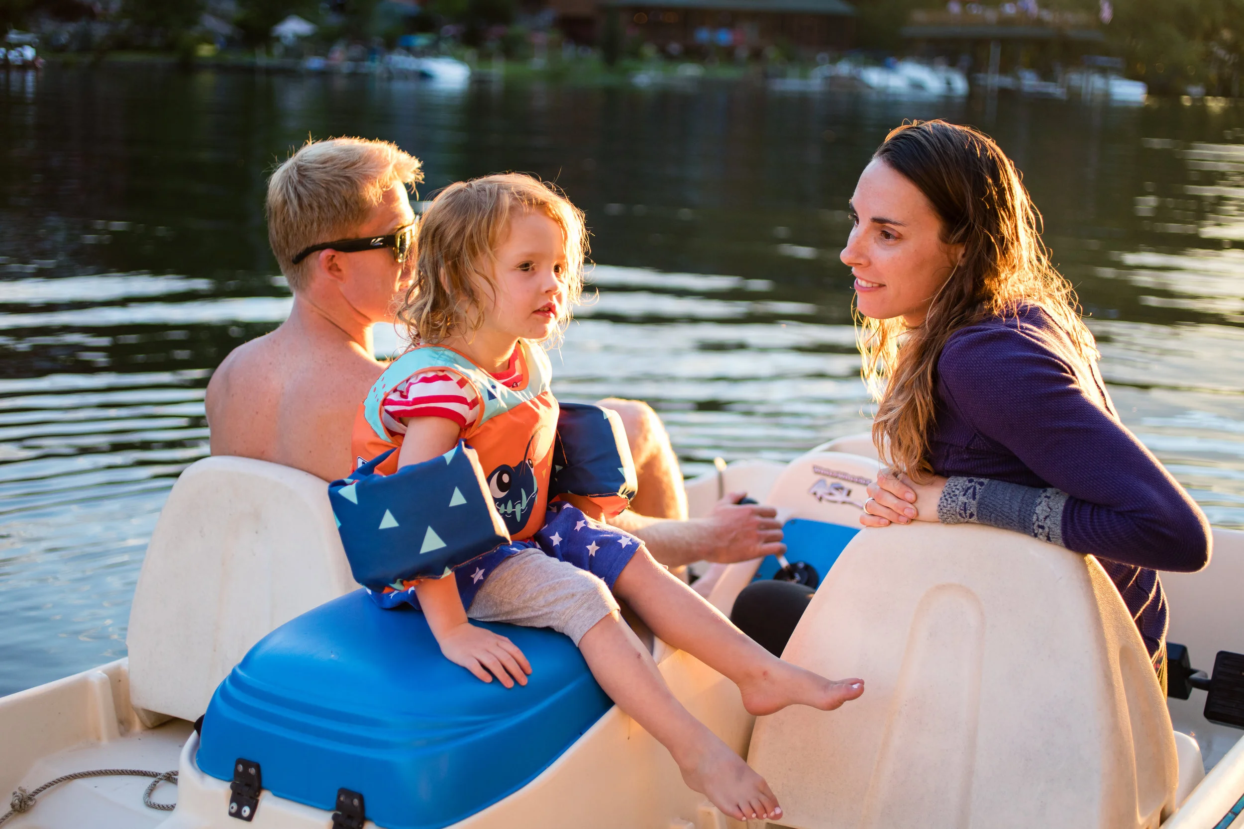 Family paddleboat ride!