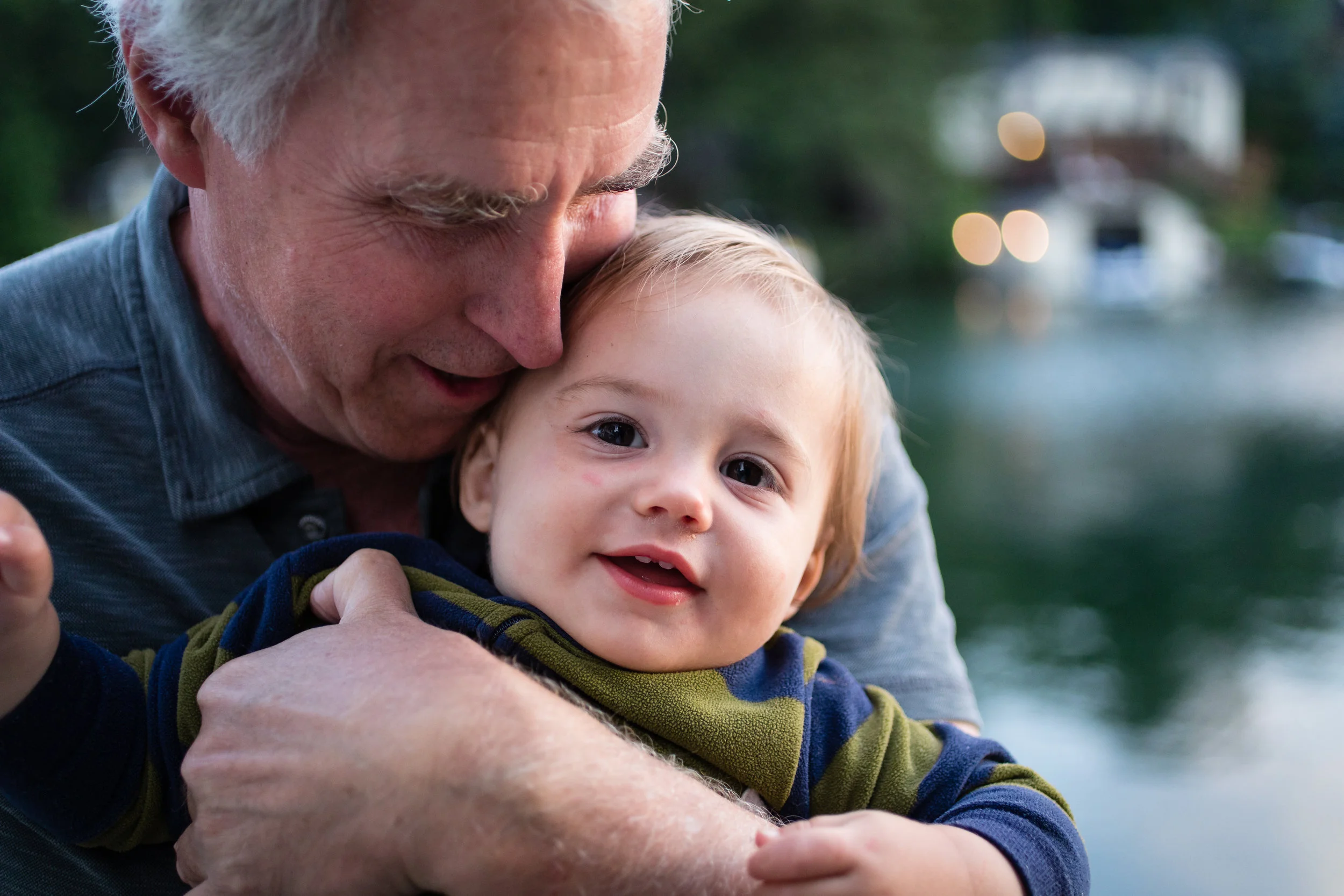 Grandpa snuggles!