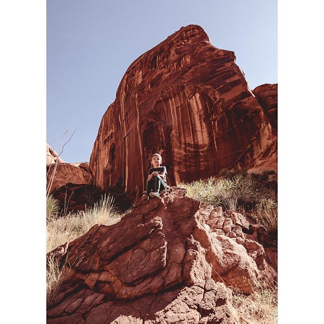 This kid cracks me up! Love him. #carraonealphotography #childhoodunplugged #lakepowell #familyhike